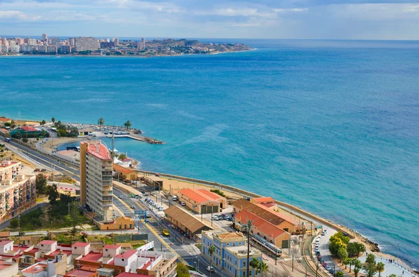 Panorama do mar de Alicante — Fotografia de Stock