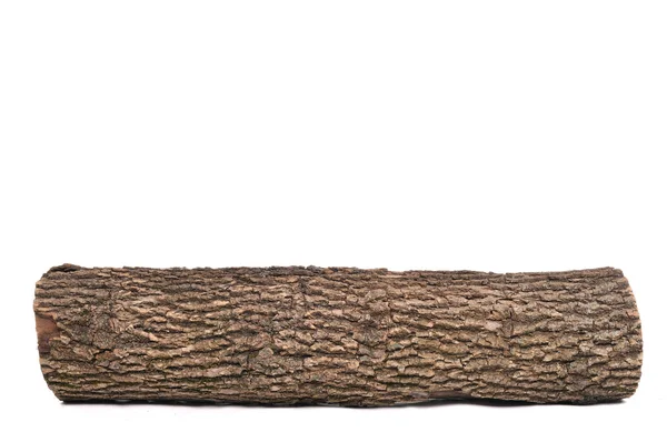 Log stub isolado com textura de madeira — Fotografia de Stock