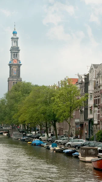 Canal de Amesterdão — Fotografia de Stock