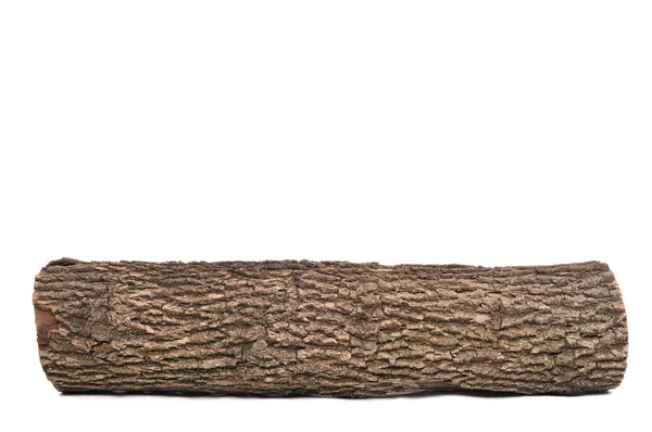 Log stub isolado com textura de madeira Fotos De Bancos De Imagens Sem Royalties