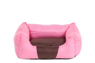 Pink cot for small pets (cats and dogs) clipart