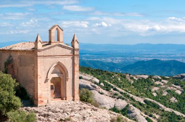 Saint Joan hermitgage, monastery of Montserrat, Spain clipart