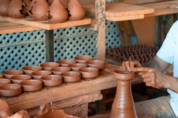 制作陶器 — 图库照片