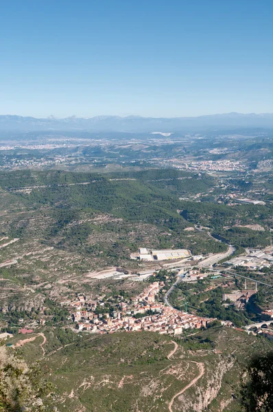 Blick vom Berg Montserrat, Spanien — Stockfoto