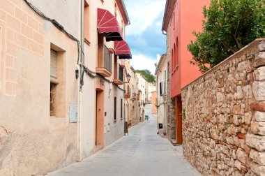 Hostel on a medieval street, Spain