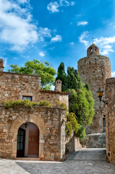 stock image Medieval architecture, Peratallada, Spain