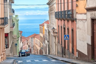 City sea view, La Orotava, Canary islands clipart