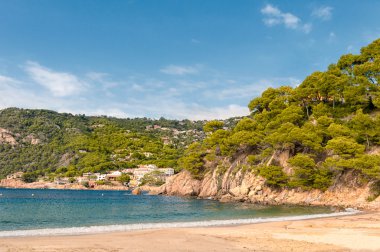 Costa brava beach, begur, İspanya