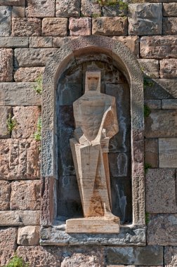 Saint George by Picasso, Montserrat Monastery, Spain clipart