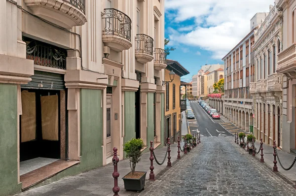 Straat in la orotava, Canarische eilanden, Spanje — Stockfoto