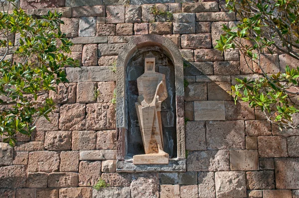 Heiliger george von picasso, montserrat kloster, spanien — Stockfoto