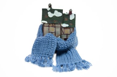 Winter toy house clipart