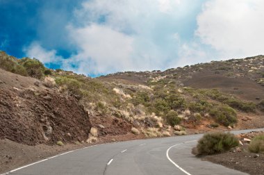 İspanya (lanzarote Adası, Kanarya yol virajlı)