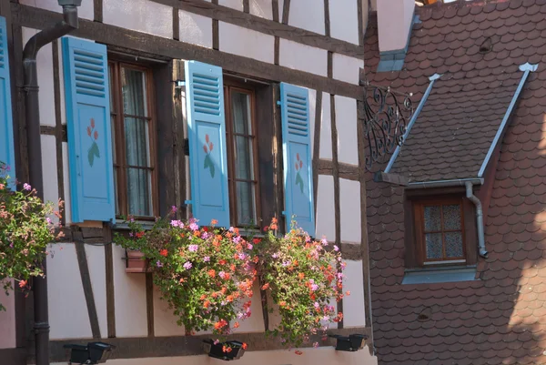 stock image Fragment of a half -timbered house