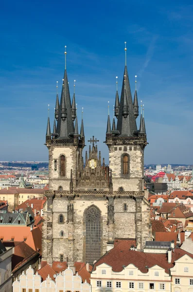 Εκκλησία της Παναγίας πριν tyn, το παλαιό πόλης τετράγωνο, Πράγα — Φωτογραφία Αρχείου