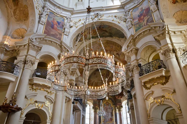 stock image Interior of St. Nicholas Church, Prague, Czech Republic