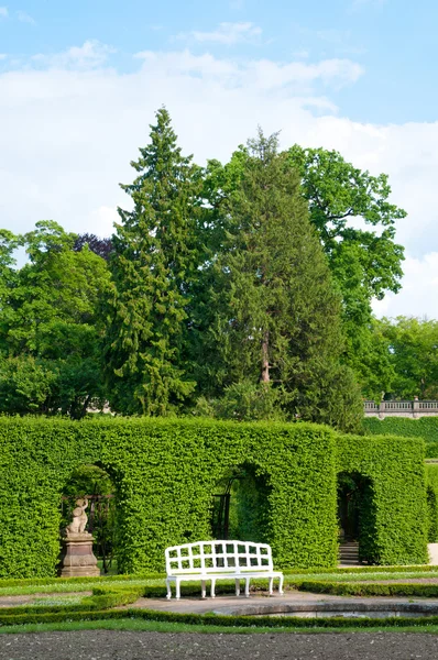 Giardino barocco, residenza di Wurzburg — Foto Stock