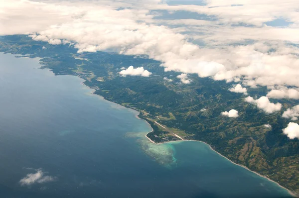 Paradijs eiland luchtfoto-bounty — Stockfoto