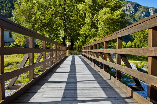 stock image Wooden footbridge