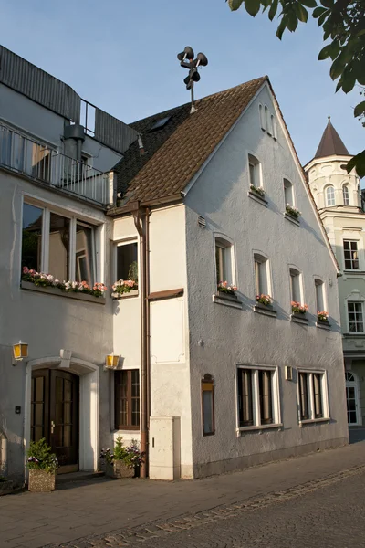 Vecchie case in città tedesca, Weiden — Foto Stock