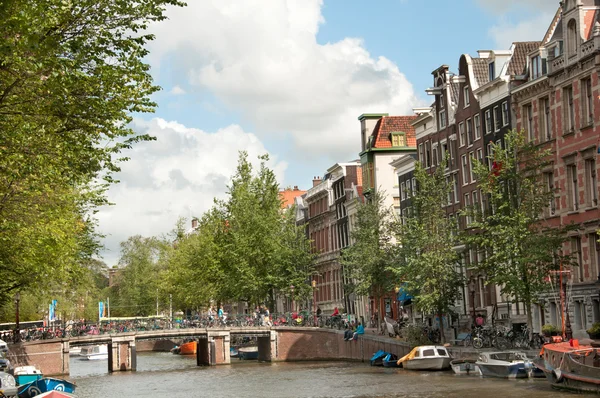 Канал Амстердама — стоковое фото