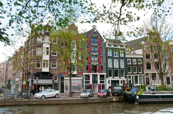 Kanał Amsterdam — Zdjęcie stockowe