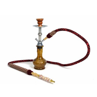 Red hookah isolated clipart