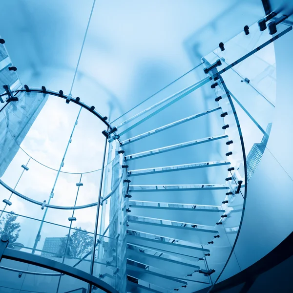 モダンなガラスの階段 — ストック写真