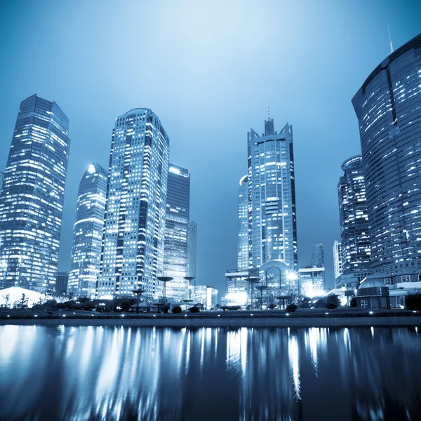 Night scene of the lujiazui financial centre — Stock Photo, Image