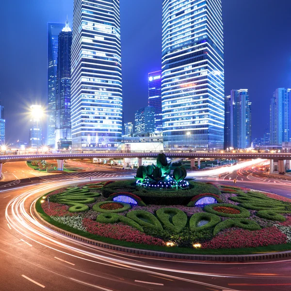 Shanghai natt — Stockfoto