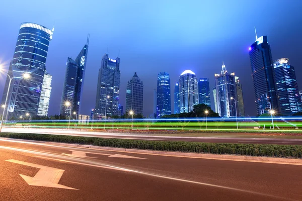 Lichtwanderwege in Shanghai — Stockfoto