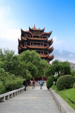 Yellow crane tower in wuhan clipart