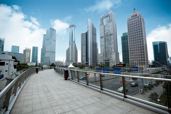 Šanghaj finančním centrem okresu — Stock fotografie