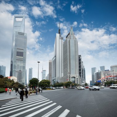 The century avenue in shanghai