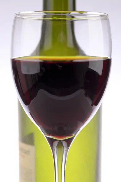 Das Glas Rotwein — Stockfoto