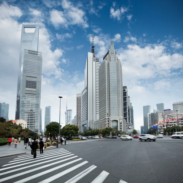 A avenida do século em shanghai — Fotografia de Stock
