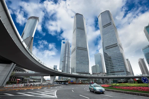 Shanghai pudong downtown landscape — Stock Photo, Image