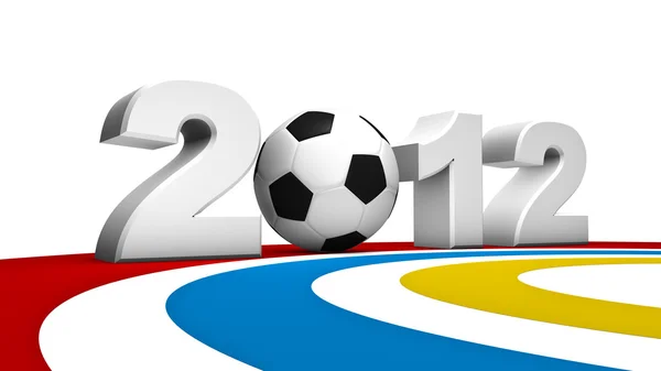 足球欧元 2012年 — 图库照片