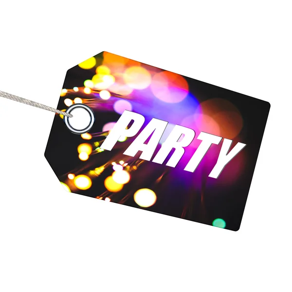 Party-Etikett — Stockfoto