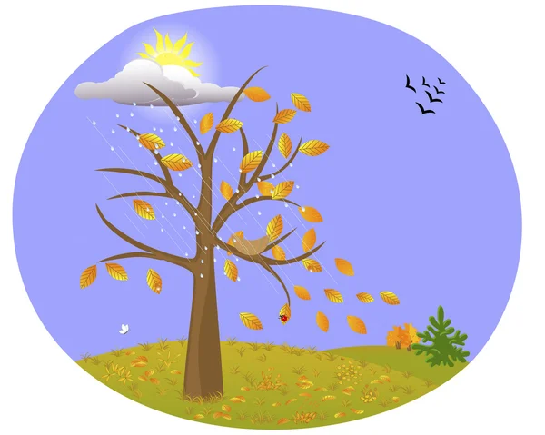 Paysage d'automne. — Image vectorielle