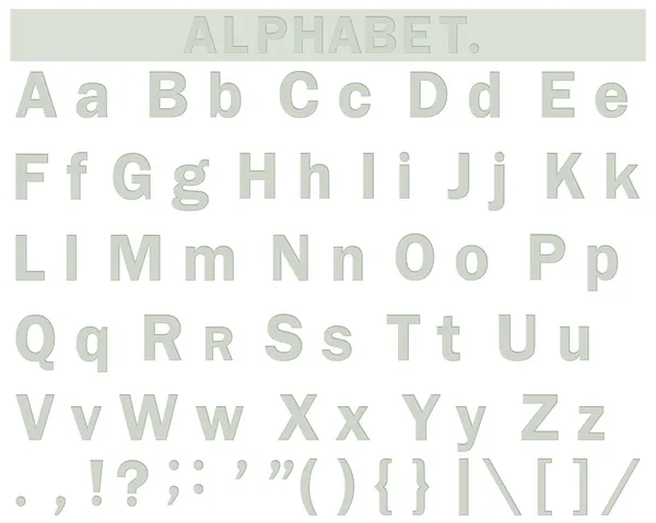 İngilizce alfabe. — Stok Vektör