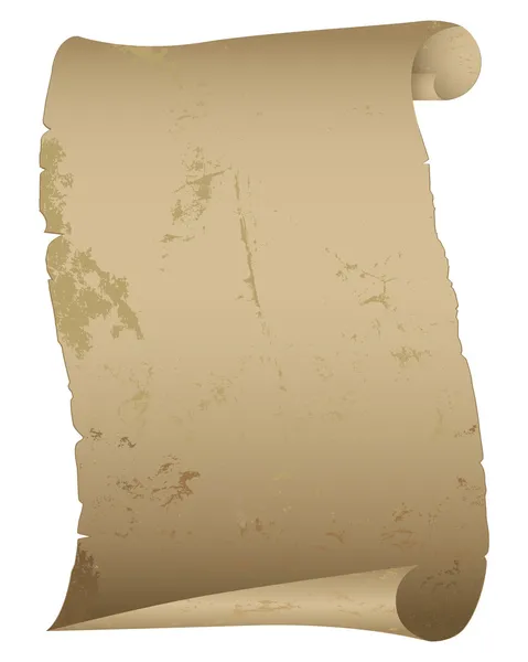 Antika papper rulla. — Stock vektor