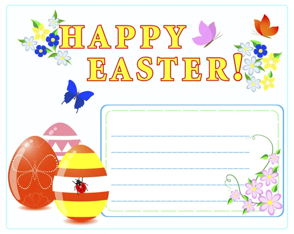 Easter greeting card. — Stock Vector
