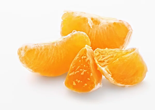 Plátky čerstvé mandarinky — Stock fotografie