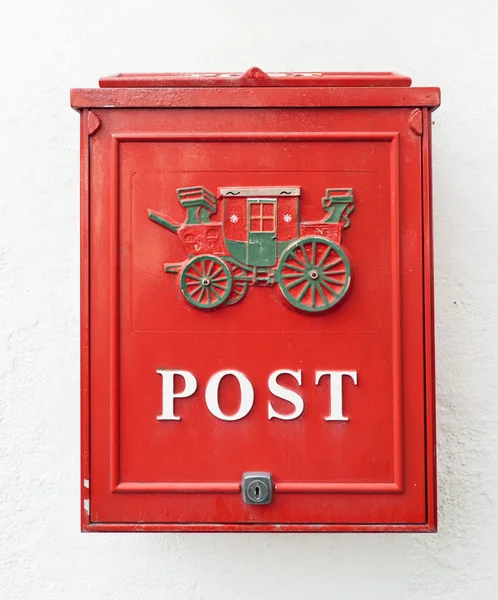 Red postbox — Stock Photo, Image