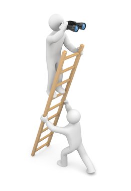 Observer. Teamwork clipart