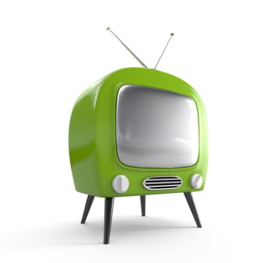 Stylish retro TV clipart