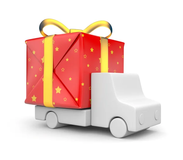 Delivery of gifts — Stock Photo, Image