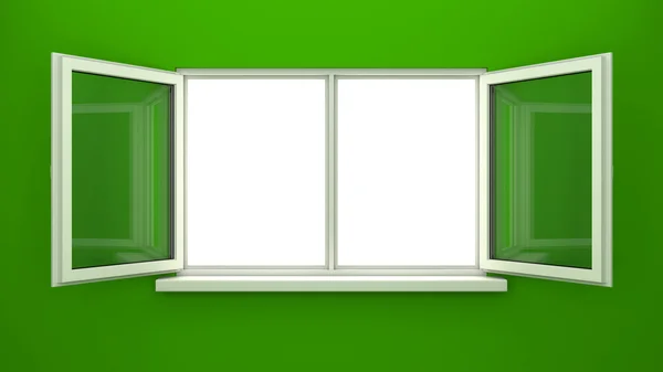 Открытое окно — стоковое фото