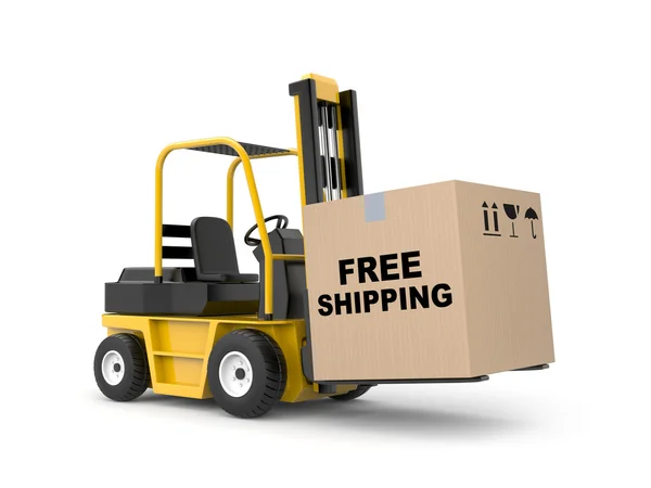 Free shipping metaphor — Stock Photo, Image